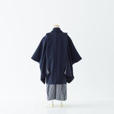 画像2: 紺色羽織袴　【対応身長】１２０〜１３０cm (2)