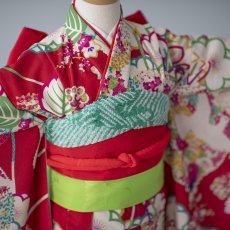 画像3: 【KIMONOTTE】　７歳　レッド　 【対応身長】１２０cm〜１３８cm (3)